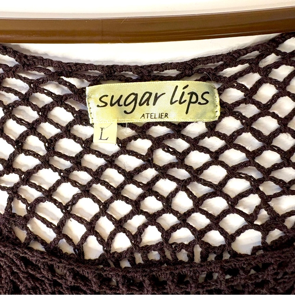 Sugar Lips Atelier Junior Dress In Brown And Shimmering Silver. Large. - Picture 6 of 6